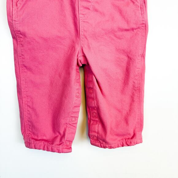 Carhartt Girls Pink Cotton Overalls Lined - 12M 9-12 Months - Picture 3 of 7